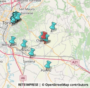 Mappa Ss 10 Km 18+000, 10023 Chieri TO, Italia (10.085)