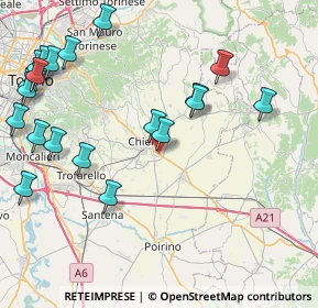 Mappa Ss 10 Km 18+000, 10023 Chieri TO, Italia (10.37)