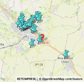 Mappa Ss 10 Km 18+000, 10023 Chieri TO, Italia (1.888)