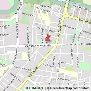 Mappa Via XXV Aprile, 9, 10042 Nichelino, Torino (Piemonte)