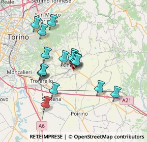 Mappa Via Augusto Monti, 10023 Chieri TO, Italia (6.08)