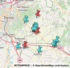 Mappa Via Augusto Monti, 10023 Chieri TO, Italia (5.41467)