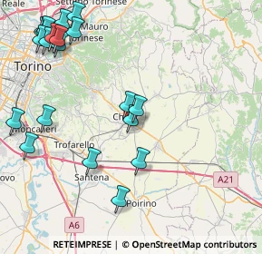 Mappa Via Augusto Monti, 10023 Chieri TO, Italia (10.698)