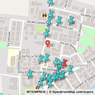 Mappa Via San Quintino, 29020 Gossolengo PC, Italia (0.16667)