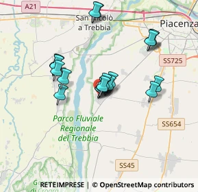 Mappa Via San Quintino, 29020 Gossolengo PC, Italia (2.976)