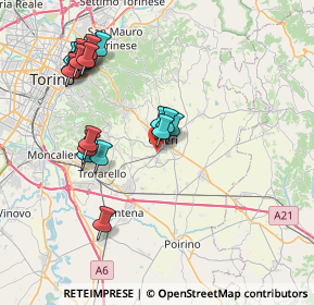 Mappa Via Costaguta, 10023 Chieri TO, Italia (8.2075)