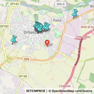 Mappa Strada Pendina, 10043 Orbassano TO, Italia (0.93077)