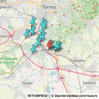 Mappa Via Vittorio Alfieri, 10024 Moncalieri TO, Italia (2.59688)