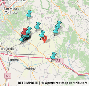 Mappa Strada della Martina, 10020 Oviglia , Italia (6.73737)