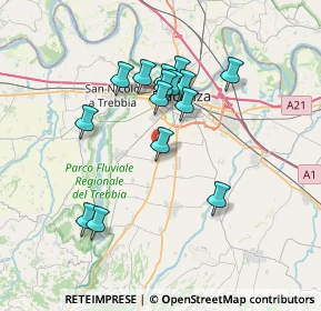 Mappa Strada Statale Bobbiese, 29020 Gossolengo PC, Italia (6.34)