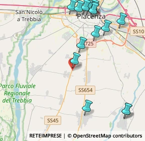 Mappa Strada Statale, 29020 Gossolengo PC, Italia (5.33733)