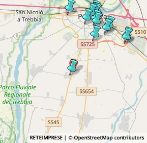 Mappa Strada Statale, 29020 Gossolengo PC, Italia (5.25063)