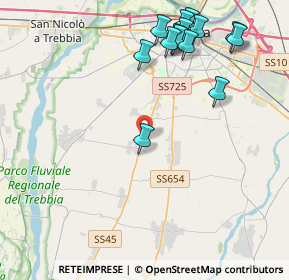 Mappa Strada Statale Bobbiese, 29020 Gossolengo PC, Italia (4.86)