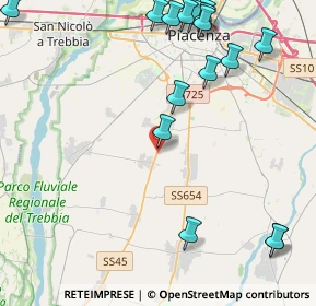 Mappa Strada Statale Bobbiese, 29020 Gossolengo PC, Italia (5.945)