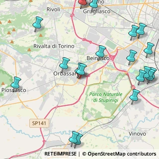 Mappa Via dell'Artigianato, 10043 Orbassano TO, Italia (5.9915)