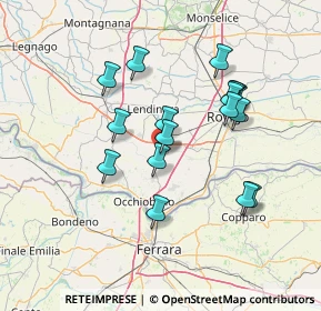 Mappa Via L. A. Ghirardini, 45020 Pincara RO, Italia (13.12529)