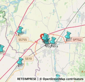 Mappa Via Arona, 27058 Voghera PV, Italia (4.85091)