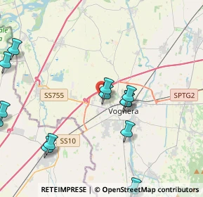 Mappa Via Arona, 27058 Voghera PV, Italia (5.185)