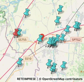Mappa Via Arona, 27058 Voghera PV, Italia (4.399)