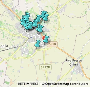 Mappa Via Polesine, 10023 Chieri TO, Italia (1.7435)