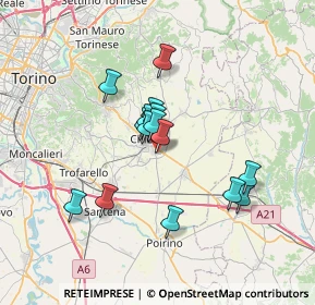 Mappa Via Polesine, 10023 Chieri TO, Italia (5.52067)