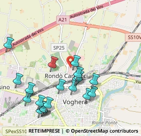 Mappa Via Cesare Pozzoni, 27058 Voghera PV, Italia (1.125)