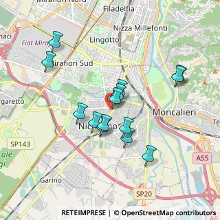 Mappa Via Rocciamelone, 10042 Nichelino TO, Italia (1.62286)