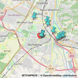 Mappa Via Rocciamelone, 10042 Nichelino TO, Italia (1.54909)
