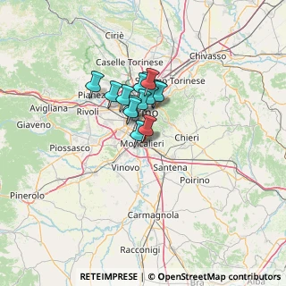 Mappa Studio twinà, 10024 Moncalieri TO, Italia (8.145)