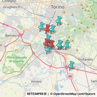 Mappa Strada delle Finanze, 10042 Moncalieri TO, Italia (2.30833)