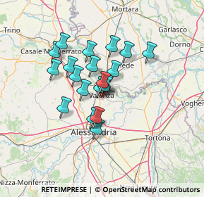 Mappa 15048 Fontanile AL, Italia (10.0615)