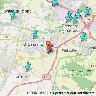 Mappa Via Circonvallazione Esterna, 10043 Orbassano TO, Italia (2.85846)