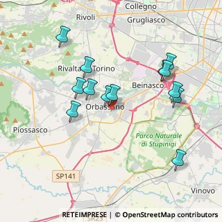 Mappa Via San Rocco, 10043 Orbassano TO, Italia (3.81154)