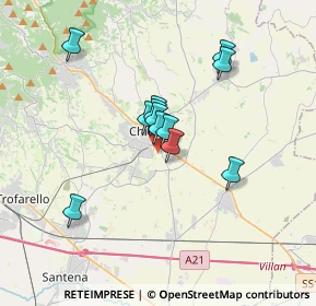 Mappa Via Lombroso, 10023 Chieri TO, Italia (2.59583)