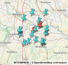 Mappa Via Ugo Foscolo, 46026 Quistello MN, Italia (11.579)