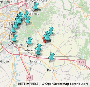 Mappa Via G. di Revigliasco, 10023 Chieri TO, Italia (8.7635)