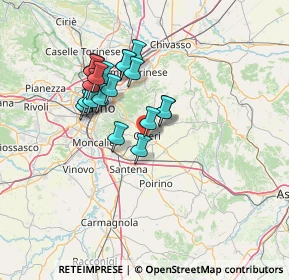 Mappa Via G. di Revigliasco, 10023 Chieri TO, Italia (11.674)