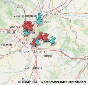 Mappa Via G. di Revigliasco, 10023 Chieri TO, Italia (10.83692)