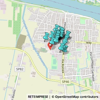 Mappa Via Donatori di Sangue, 45019 Taglio di Po RO, Italia (0.25185)