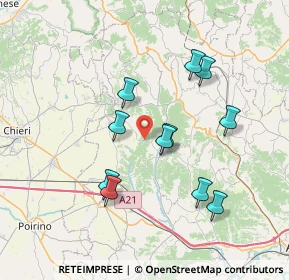 Mappa Via Fontana, 14014 Capriglio AT, Italia (6.76909)