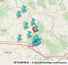 Mappa Via Fontana, 14014 Capriglio AT, Italia (5.825)