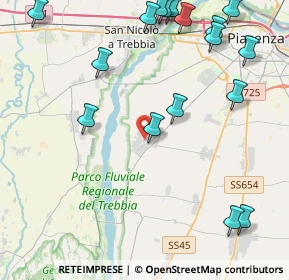 Mappa Via della Cooperazione, 29020 Gossolengo PC, Italia (5.53118)