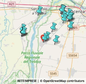 Mappa Via della Cooperazione, 29020 Gossolengo PC, Italia (4.3635)