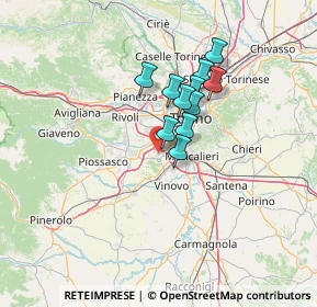 Mappa 10092 Borgaretto TO, Italia (9.39091)