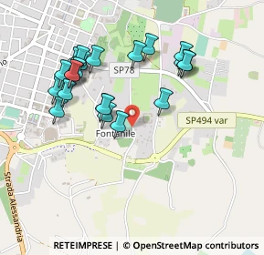 Mappa Strada Fontanile, 15048 Fontanile AL, Italia (0.45455)