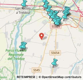 Mappa Strada Comunale Stradazza, 29122 Piacenza PC, Italia (5.0515)