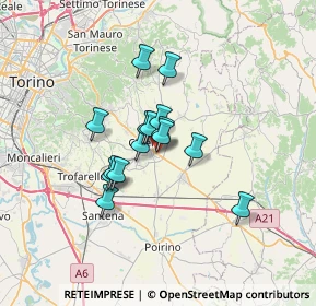 Mappa Via Pier Paolo Pasolini, 10023 Chieri TO, Italia (4.61667)