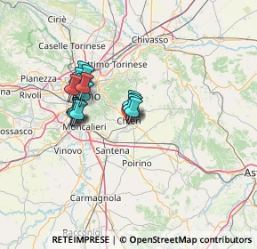 Mappa Via L. Einaudi, 10023 Chieri TO, Italia (10.502)