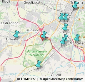 Mappa Piazza Vittorio Veneto, 10092 Borgaretto TO, Italia (4.92636)