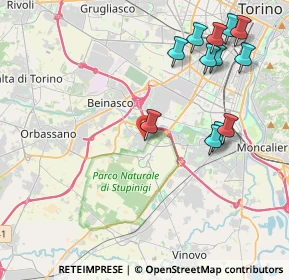 Mappa Piazza Vittorio Veneto, 10092 Borgaretto TO, Italia (4.7275)